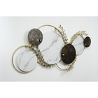 Декор настенный, панно металл «Лаконичность. Круги и бабочки», 89×159×5 см - Фото 2