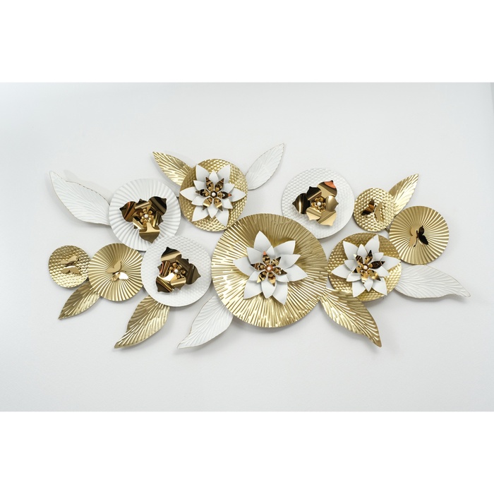 Декор настенный, панно металл «Бутоны с бабочками», 75×150×10 см - Фото 1