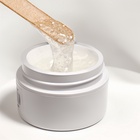 Гель для наращивания, с блёстками, трехфазный, 15 г, LED/UV, прозрачный, белый - Фото 4