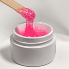 Гель для наращивания, с блёстками, трехфазный, 15 г, LED/UV, прозрачный, розовый - Фото 4
