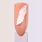 Гель для ногтей, гипсовый, фактурный, 8 мл, LED/UV, белый - Фото 6