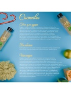 Новогодний подарочный набор косметики SB BEAUTY, шампунь, гель для душа, бомбочка, мочалка, с ароматом мяты и мандарина - фото 54791118