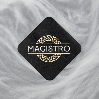 Тарелка подстановочная Magistro «Смоук», 31×3 см, стекло, прозрачная