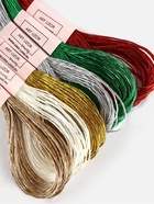 Нитки мулине, металлизированные, 8±1 м, набор 6 шт., разноцветные - Фото 2