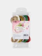 Нитки мулине, металлизированные, 8±1 м, набор 6 шт., разноцветные - Фото 3