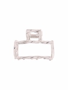 Краб для волос "Cабина" прямой, 4 см, серебро (6 шт) - фото 809236697