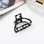 Крабик для волос «Cабина», дуга, 4 см, чёрный (комплект 6 шт) - фото 46496541