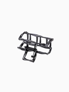 Краб для волос "Cабина" прямой, 4 см, чёрный (6 шт) - фото 809178003