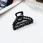 Крабик для волос «Иви», дуга, 4.5 см, чёрный (комплект 6 шт) - фото 46496556