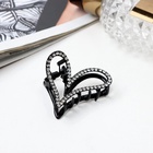 Крабик для волос «Джун», сердце, 4.5 см, чёрный (комплект 6 шт) - фото 46496560 Крабик для волос «Джун», сердце, 4.5 см, чёрный (комплект 6 шт) - фото 46496560