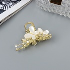 Крабик для волос «Мэнди», бабочки, 6 см, золото 10691602