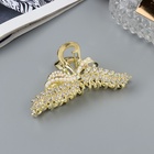 Крабик для волос «Лесли», веточка, 8 см, золото (комплект 6 шт) - фото 65436906