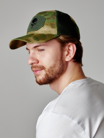 Кепка тактическая Storm tactic с липучкой, сеткой, мох