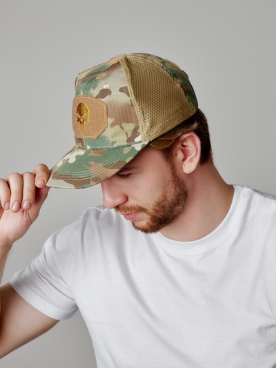 Кепка тактическая Storm tactic с липучкой, сеткой, мультикам