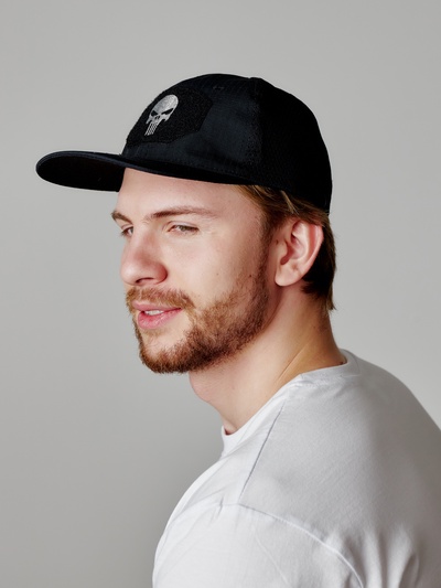 Кепка тактическая Storm tactic с липучкой, сеткой, черная