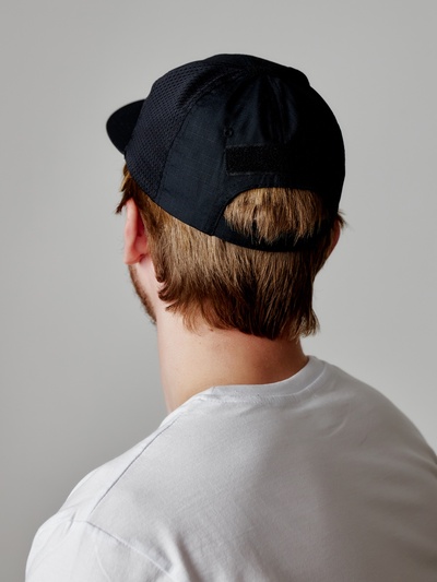 Кепка тактическая Storm tactic с липучкой, сеткой, черная