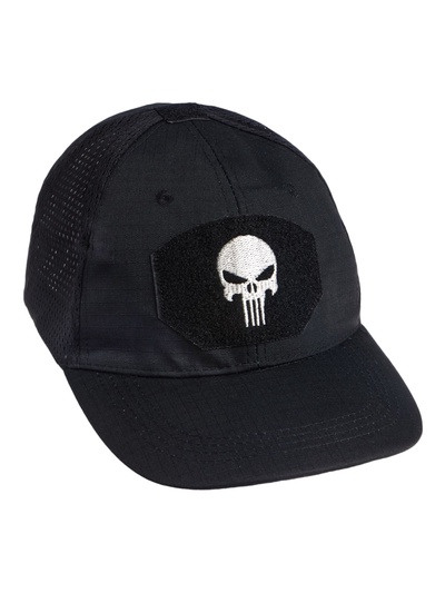 Кепка тактическая Storm tactic с липучкой, сеткой, черная