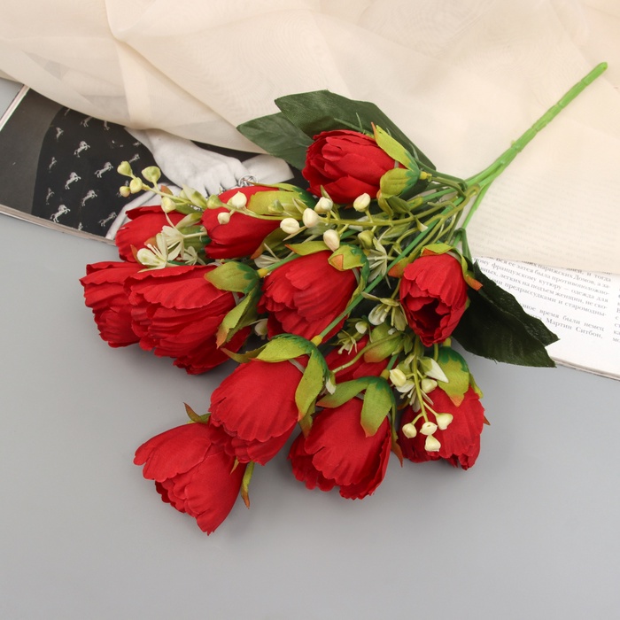 Букет искусственный «Роза мальва», h=29 см, МИКС - Фото 1