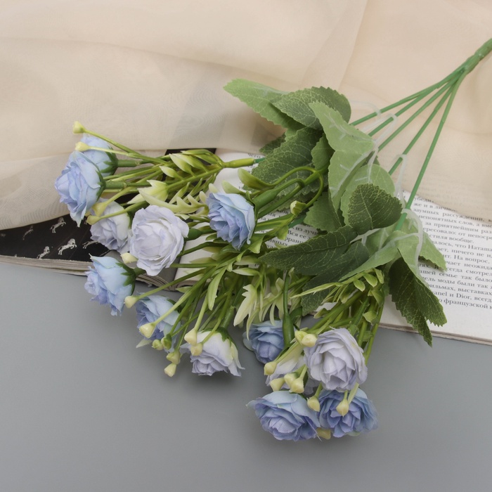 Букет искусственный «Роза карликовая галант», h=30 см, МИКС