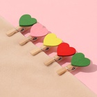 Прищепки для шитья «С сердцем», 3,5 × 2 × 1 см, 10 шт, цвет разноцветный - Фото 2