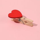 Прищепки для шитья «С сердцем», 3,5 × 2 × 1 см, 10 шт, цвет разноцветный - Фото 4