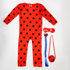 Карнавальный костюм «Божья коровка»: комбинезон, маска, коса, сумка, рост 110-122 см - Фото 4