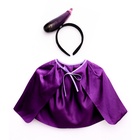 Карнавальный набор «Яркий баклажан»: накидка, ободок - Фото 2