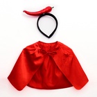 Карнавальный набор «Крутой перец»: накидка, ободок - Фото 2