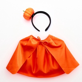 Карнавальный набор «Милая тыква»: накидка, ободок