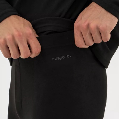 Термобельё мужское Resport, комплект: лонгслив, лосины, р. 46, чёрное