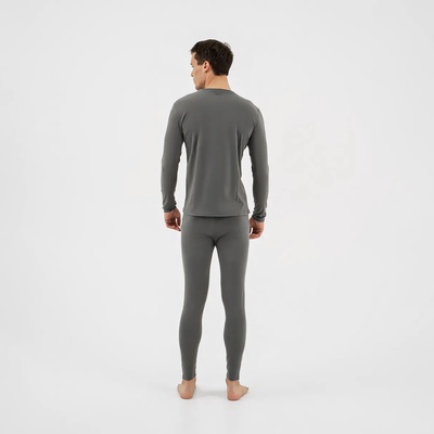 Термобельё мужское Resport, комплект: лонгслив, лосины, р. 46, серое