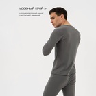 Термобельё мужское Resport, комплект: лонгслив, лосины, р. 48, серое - Фото 2