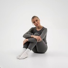 Термобельё женское Resport, комплект: лонгслив, лосины, р. 46, серое - Фото 4