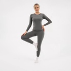 Термобельё женское Resport, комплект: лонгслив, лосины, р. 46, серое - Фото 7