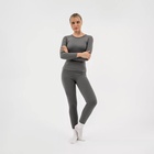 Термобельё женское Resport, комплект: лонгслив, лосины, р. 46, серое - Фото 8