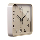 Часы настенные интерьерные "Классика", бесшумные, 19 х 19 см, корпус бежевый - фото 30780191