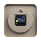 Часы настенные интерьерные "Классика", бесшумные, 19 х 19 см, корпус бежевый - фото 30780192