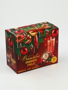 Подарочный набор новогодний «Счастливого года»: чай, конфеты, печенье брауни - фото 809303097