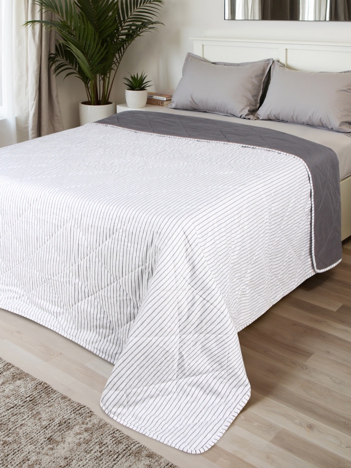 Покрывало LoveLife 1.5сп Stripes 150×210±5 см, новосатин, 100%п/э - Фото 1
