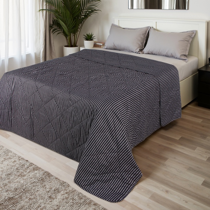 Покрывало LoveLife евро макси Striped 240*210±5см, новосатин, 100%п/э - Фото 1