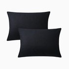 Комплект наволочек «Этель», 50×70 см, 2 шт., чёрный, бязь, хлопок 100% 10792869