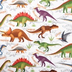 Штора портьерная «Этель. Динозавры», 145×260 см, рогожка - Фото 4