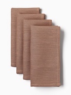 Набор салфеток с декоративными кольцами «Этель» Sand, 40×40 см - 4 шт., 100% лён - Фото 4