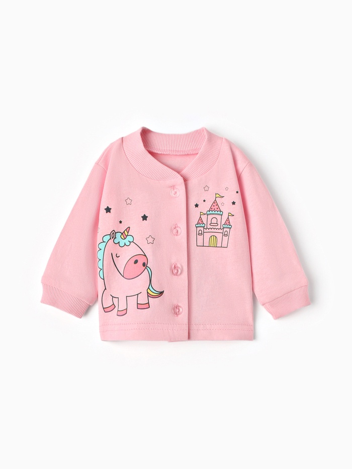 Кофточка для девочки, цвет розовый, рост 68 см - Фото 1