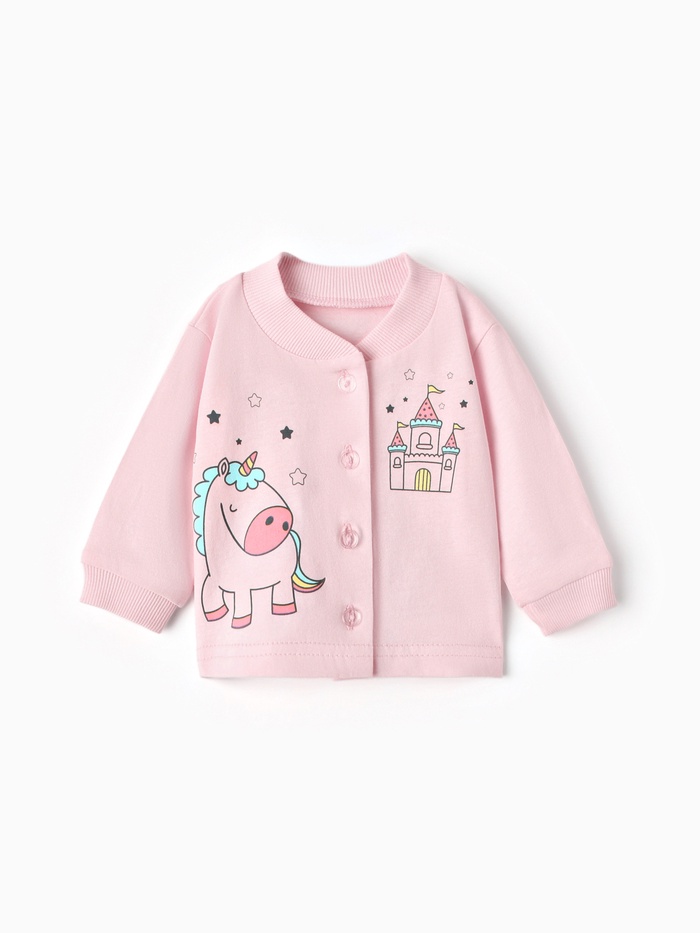 Кофточка для девочки, цвет сиреневый, рост 68 см - Фото 1