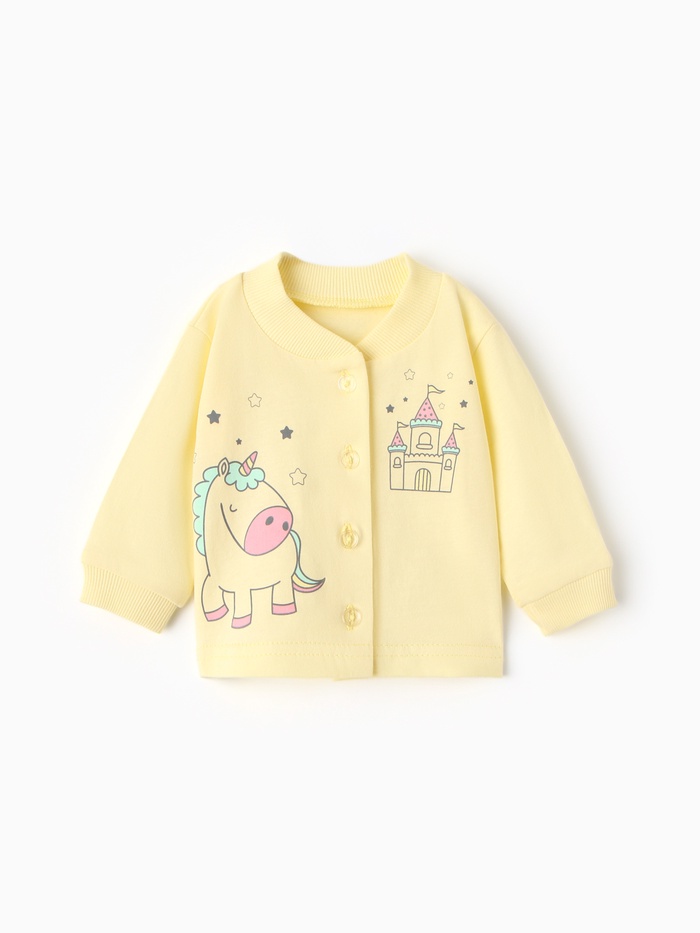 Кофточка для девочки, цвет жёлтый, рост 74 см - Фото 1