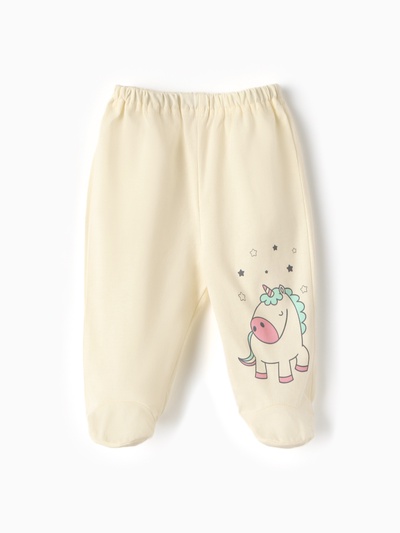 Ползунки для девочки Luneva, рост 74 см, светло-бежевые