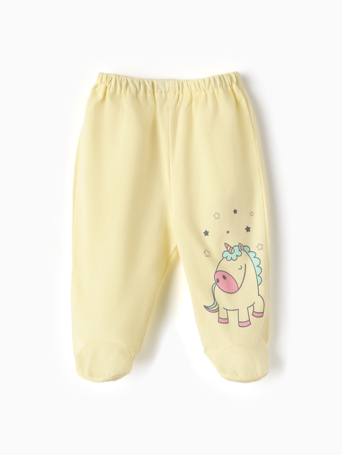 Ползунки для девочки, цвет жёлтый, рост 56 см - Фото 1