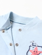 Комбинезон для мальчика с закрытыми ножками, цвет голубой, рост 74 см - фото 31425261