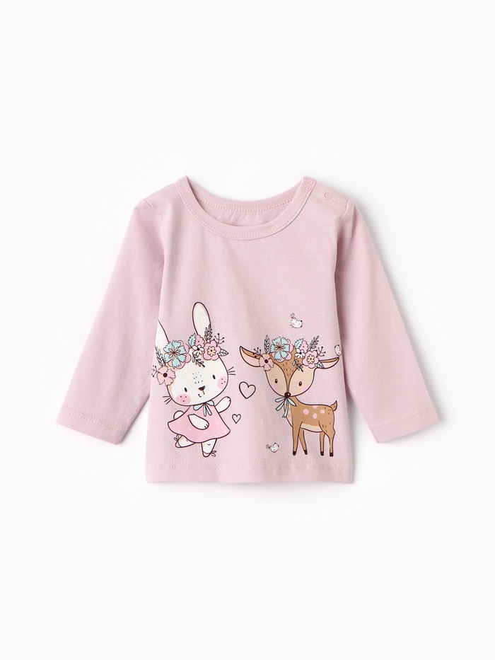 Лонгслив для девочки, рост 86 см, сиреневый - Фото 1